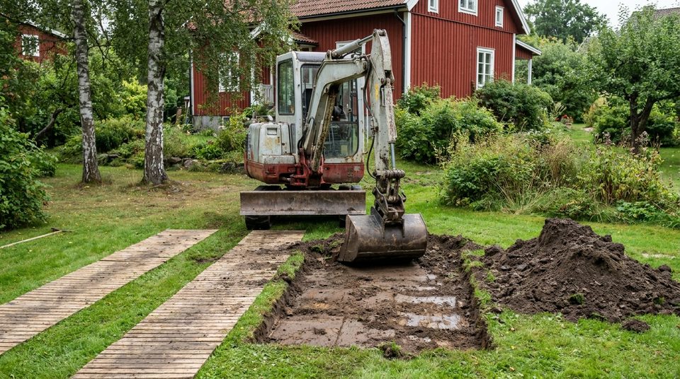 Schaktning och grävning